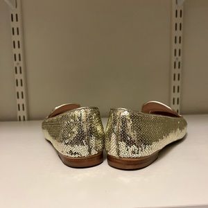 Victoria Secrets Bling Gold Flat Shoes